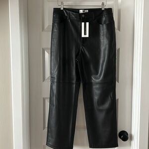 Mango Faux Leather Pants